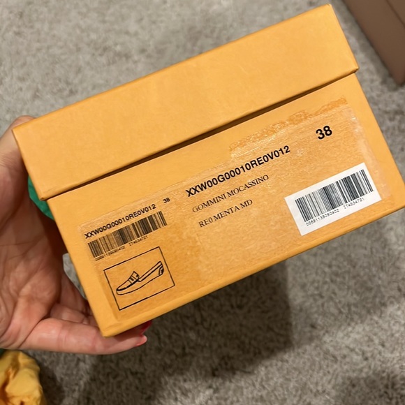 Tod’s Kelly green suede leather moccasins loafers flats shoes 38 - Picture 6 of 6